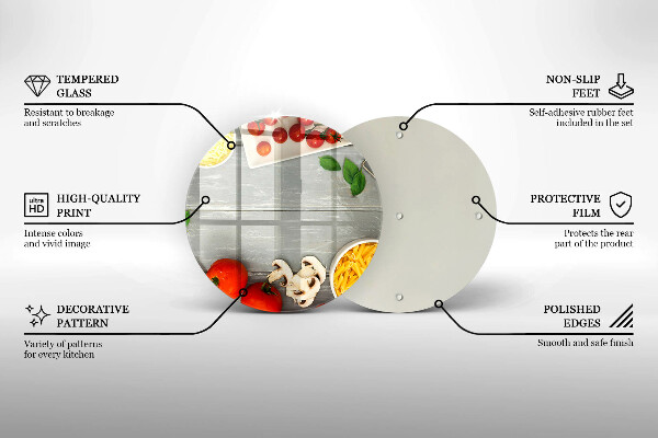 Skleněná deska do kuchyně Kuchyňské jídlo