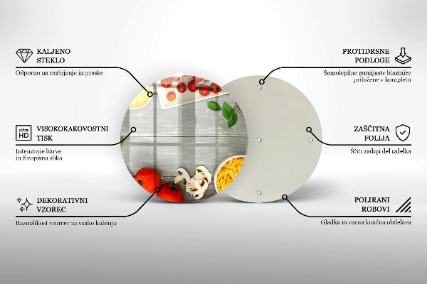 Skleněná deska do kuchyně Kuchyňské jídlo