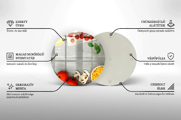Skleněná deska do kuchyně Kuchyňské jídlo