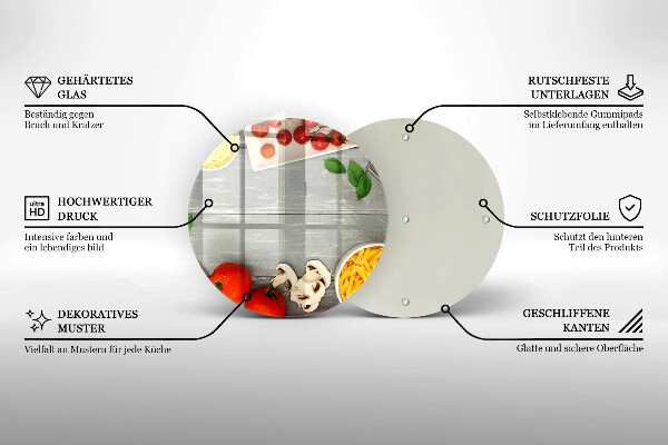 Skleněná deska do kuchyně Kuchyňské jídlo
