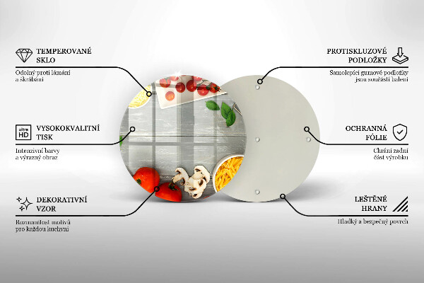 Skleněná deska do kuchyně Kuchyňské jídlo