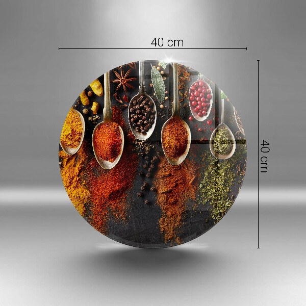 Skleněná deska do kuchyně Lžíce s kořením