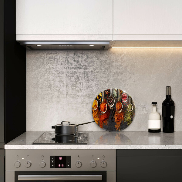 Skleněná deska do kuchyně Lžíce s kořením