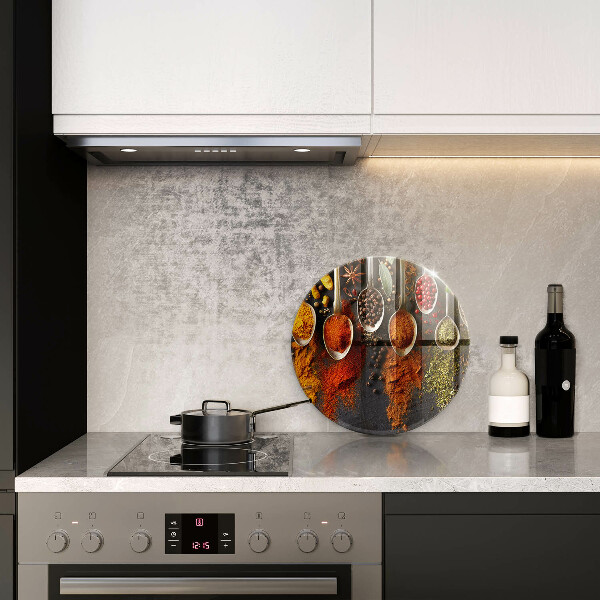 Skleněná deska do kuchyně Lžíce s kořením