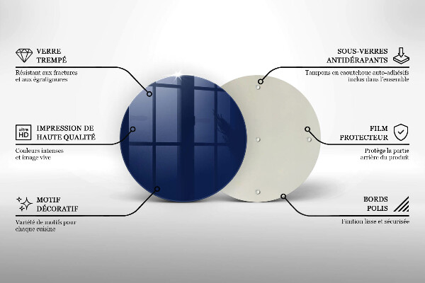 Skleněné krájecí prkénko Modrá barva