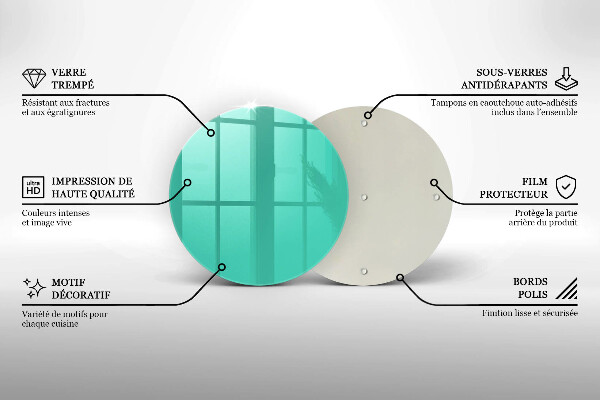 Skleněné krájecí prkénko Zelená barva