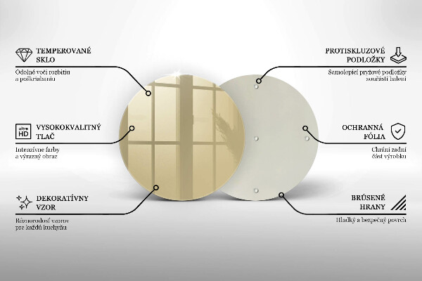Skleněná deska do kuchyně Barva béžová