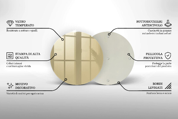 Skleněná deska do kuchyně Barva béžová