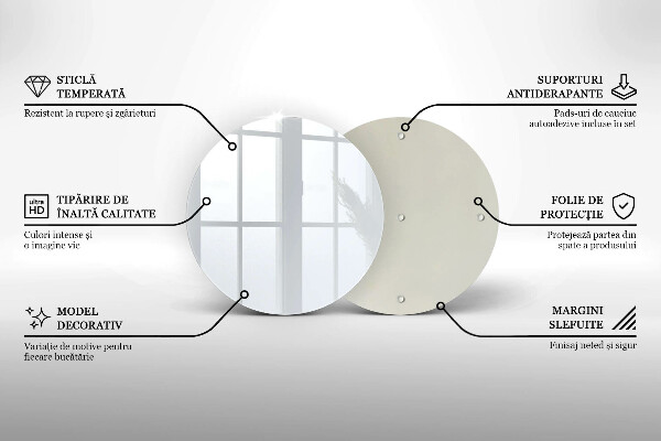 Skleněná deska do kuchyně Bílá barva