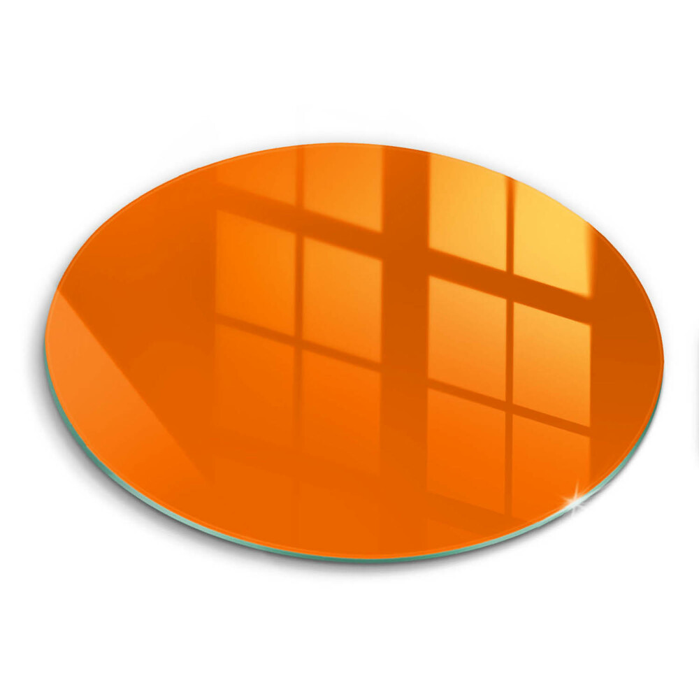 Skleněná deska do kuchyně Oranžová barva