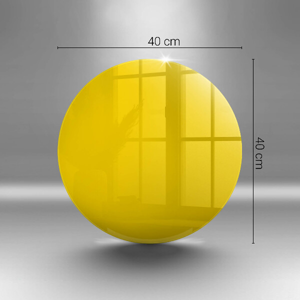 Skleněná deska do kuchyně Žlutá