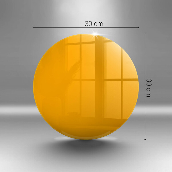Skleněná deska do kuchyně Tmavě žlutá barva
