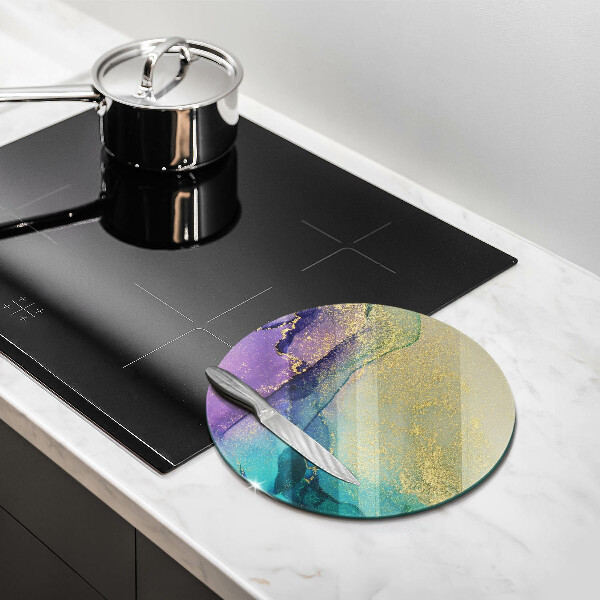 Skleněná deska do kuchyně Pozadí se zlatem