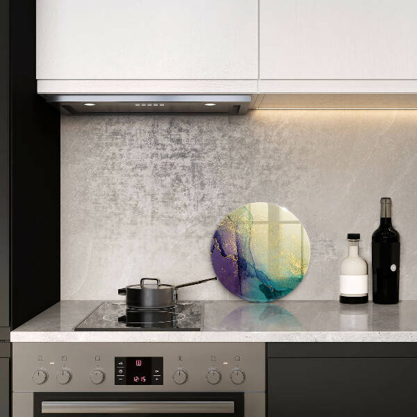 Skleněná deska do kuchyně Pozadí se zlatem