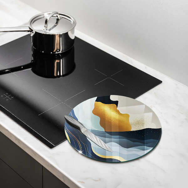 Skleněná deska do kuchyně Abstraktní hory