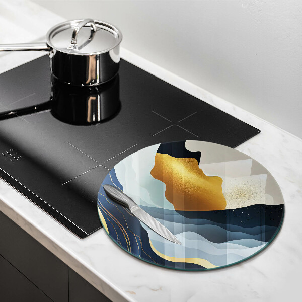 Skleněná deska do kuchyně Abstraktní hory