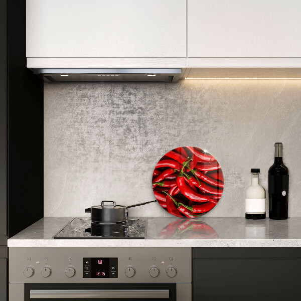 Skleněné krájecí prkénko Pálivé chilli papričky