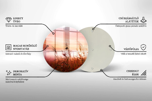 Skleněná deska do kuchyně Krajina travnatých polí