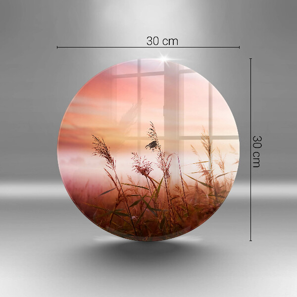 Skleněná deska do kuchyně Krajina travnatých polí