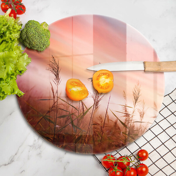 Skleněná deska do kuchyně Krajina travnatých polí