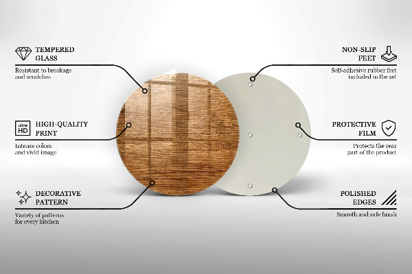 Skleněná deska do kuchyně Textura dřevěné desky