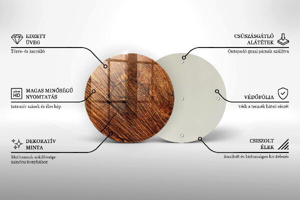 Skleněná deska do kuchyně Dřevěná konstrukce