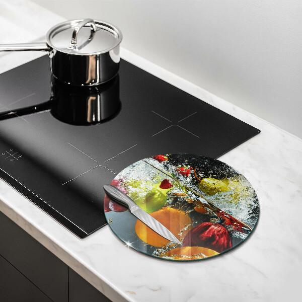 Skleněná deska do kuchyně Šťavnaté ovoce ve vodě