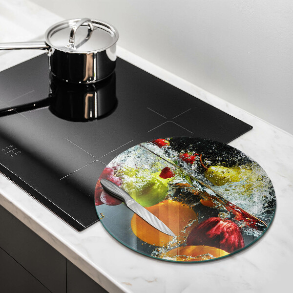 Skleněná deska do kuchyně Šťavnaté ovoce ve vodě