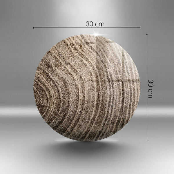 Skleněná deska do kuchyně Dřevěné kroužky