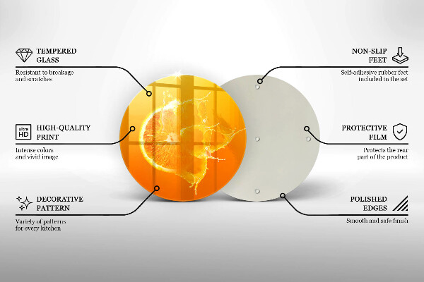 Skleněná deska do kuchyně Šťavnaté oranžové ovoce