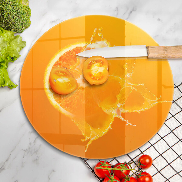 Skleněná deska do kuchyně Šťavnaté oranžové ovoce