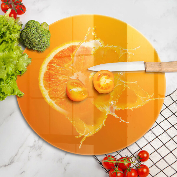 Skleněná deska do kuchyně Šťavnaté oranžové ovoce