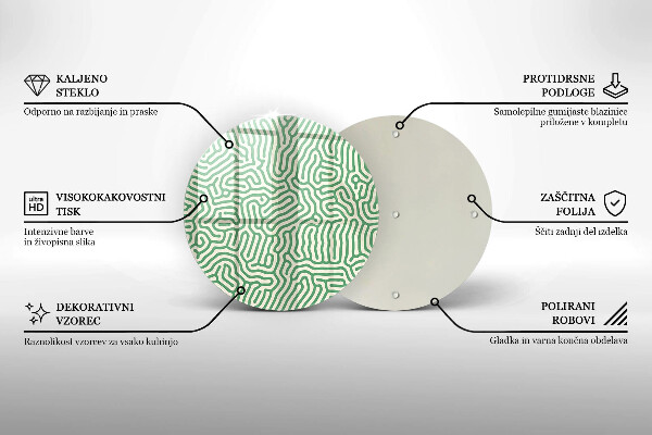 Skleněná deska do kuchyně Abstraktní linie