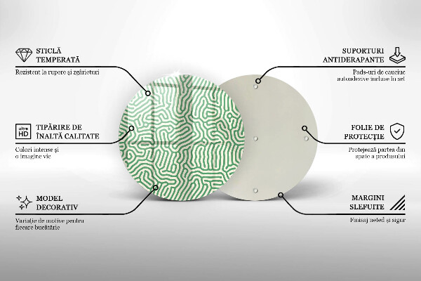 Skleněná deska do kuchyně Abstraktní linie