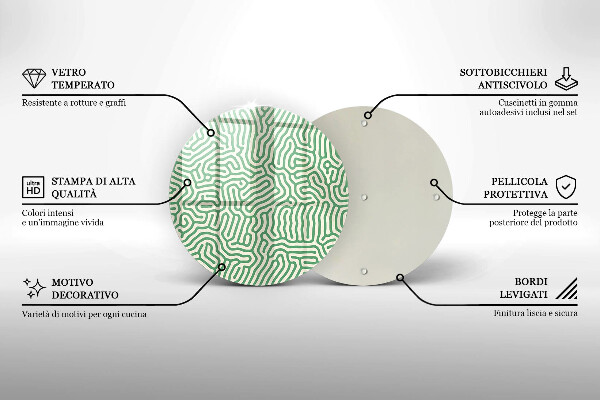 Skleněná deska do kuchyně Abstraktní linie
