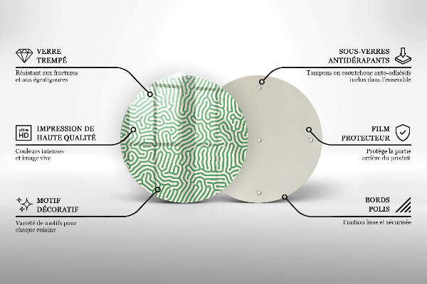 Skleněná deska do kuchyně Abstraktní linie