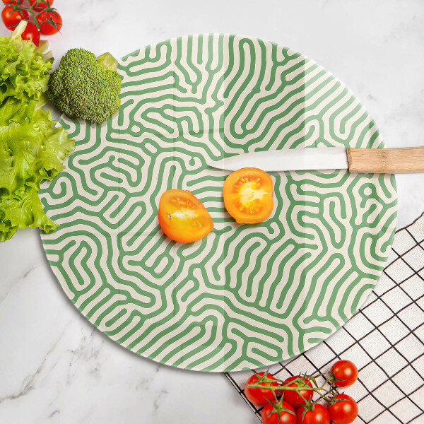 Skleněná deska do kuchyně Abstraktní linie