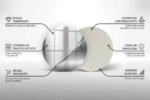 Skleněná deska do kuchyně Kovové tvary