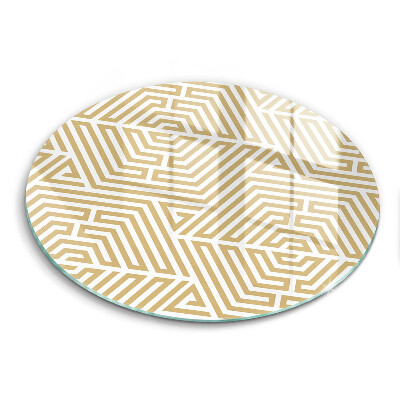 Skleněná deska do kuchyně Geometrické čáry