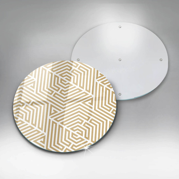 Skleněná deska do kuchyně Geometrické čáry