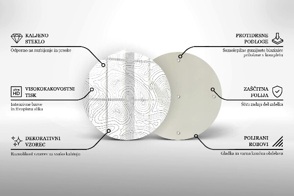 Skleněná deska do kuchyně Abstraktní tvary
