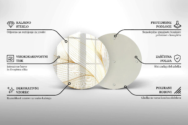 Skleněná deska do kuchyně Moderní čáry vzor
