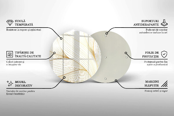 Skleněná deska do kuchyně Moderní čáry vzor