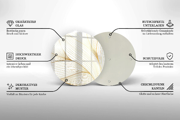 Skleněná deska do kuchyně Moderní čáry vzor