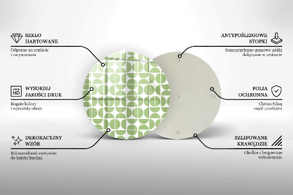 Skleněná deska do kuchyně Vzor boho tvarů