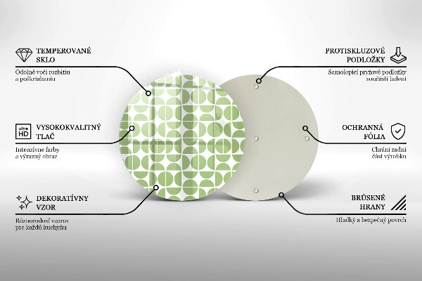 Skleněná deska do kuchyně Vzor boho tvarů