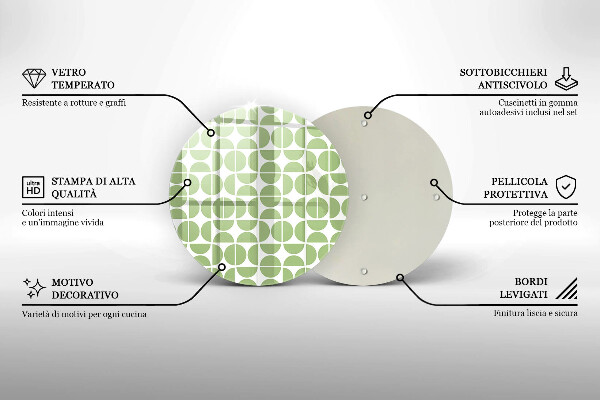 Skleněná deska do kuchyně Vzor boho tvarů