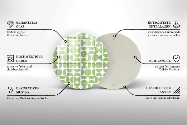 Skleněná deska do kuchyně Vzor boho tvarů