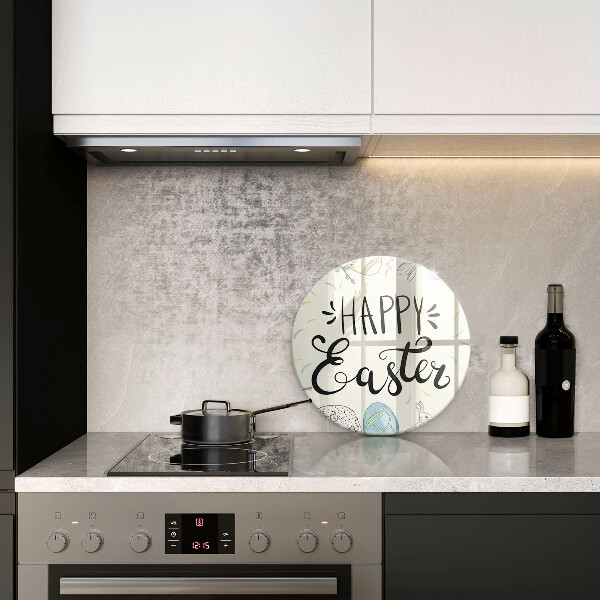 Skleněná deska do kuchyně Happy easter