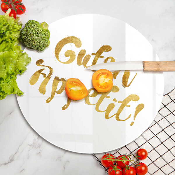 Skleněná deska do kuchyně Guten appetit!